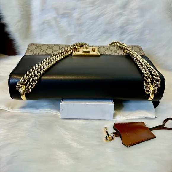 Gucci Black and Tan GG Canvas Shoulder Bag - Picture 17 of 17